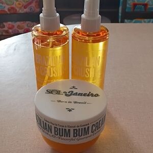 Sol de Janeiro Brazilian Crush and Bum Bum Cream Set - Vibrant Orange